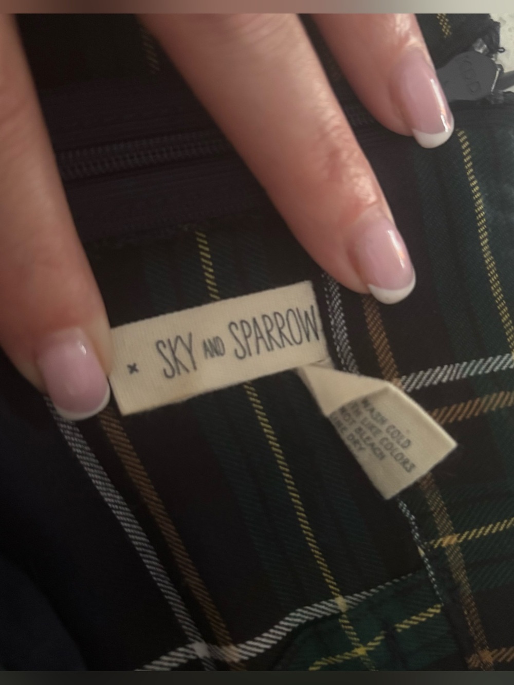 Sky and Sparrow Plaid Mini Skirt M Dark Academia Preppy Y2K Vibe - Picture 4 of 7